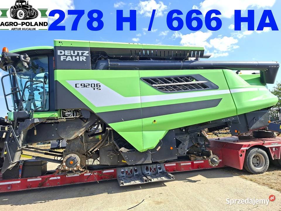 Kombajn zbożowy DEUTZ FAHR 9206 TS 2016 278 H Kudowa-Zdrój