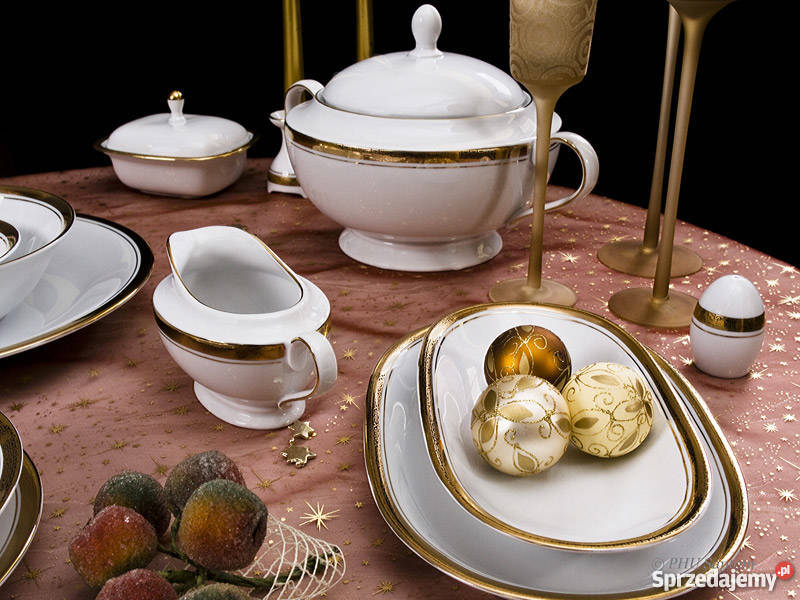 Serwis obiadowy porcelanowy Kronos Sol Polska Wałbrzych