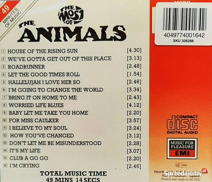 CD Nowy Kultowy Album CD ANIMALS The Most Of CD 1 płyta Poznań