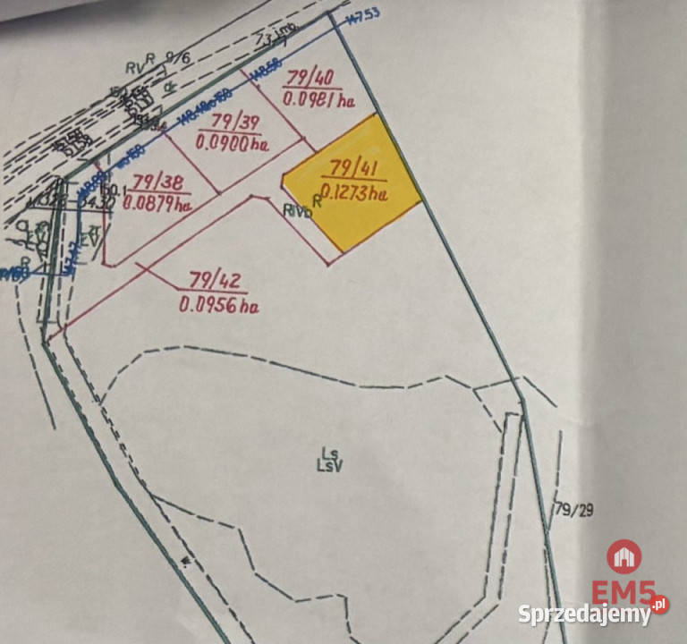 Działka na sprzedaż 1100m2 Rożyńsk Wielki