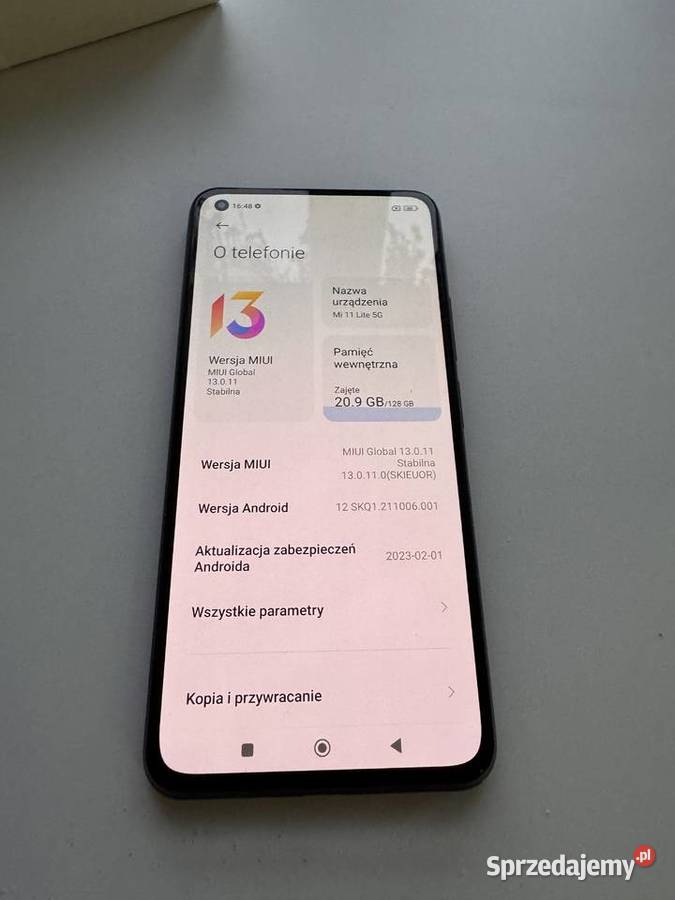 Xiaomi Mi 11 Lite 5G 128GB Stan Pudełko Kołobrzeg