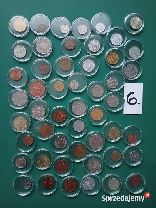 Skrzyneczka numizmatyczna z 50 monetami małopolskie Olkusz