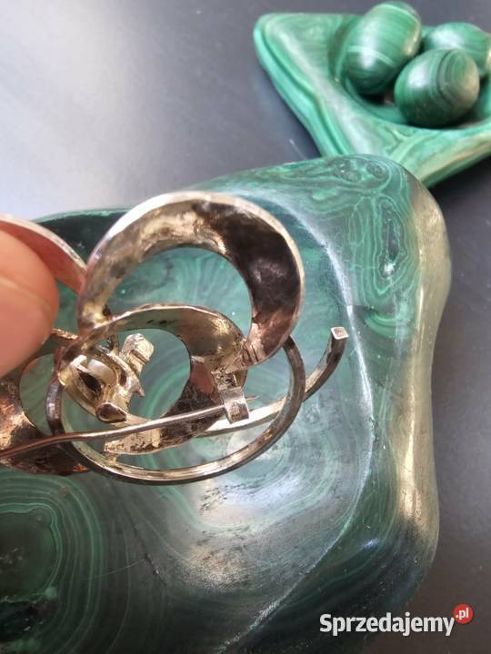 Piękna broszka z perłą Warszawa