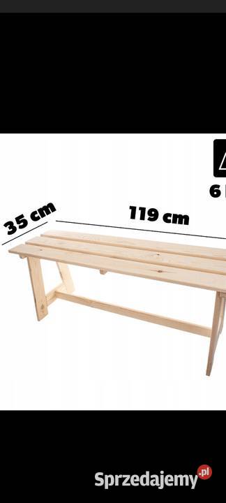 Ławka ogrodowa drewniana wysyłka Domki drewniane
