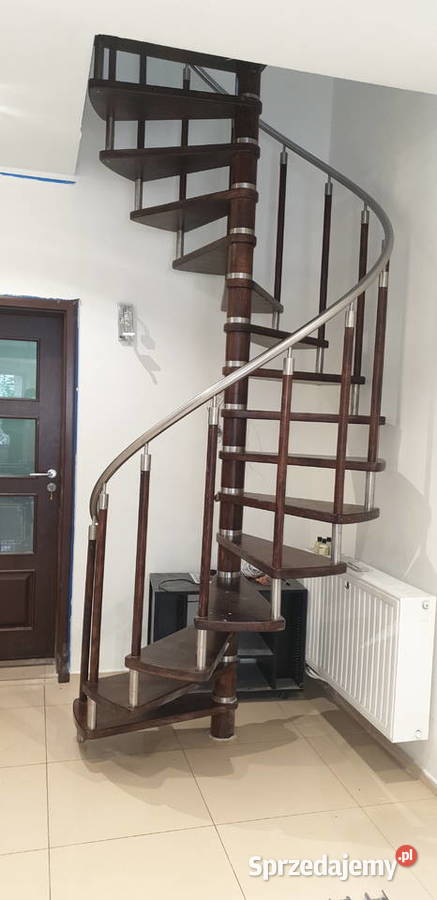 Schody kręcone drewno i metal dębowe sprzedam