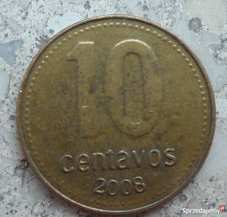 ARGENTYNA10 CENTAVOS2008 r mazowieckie
