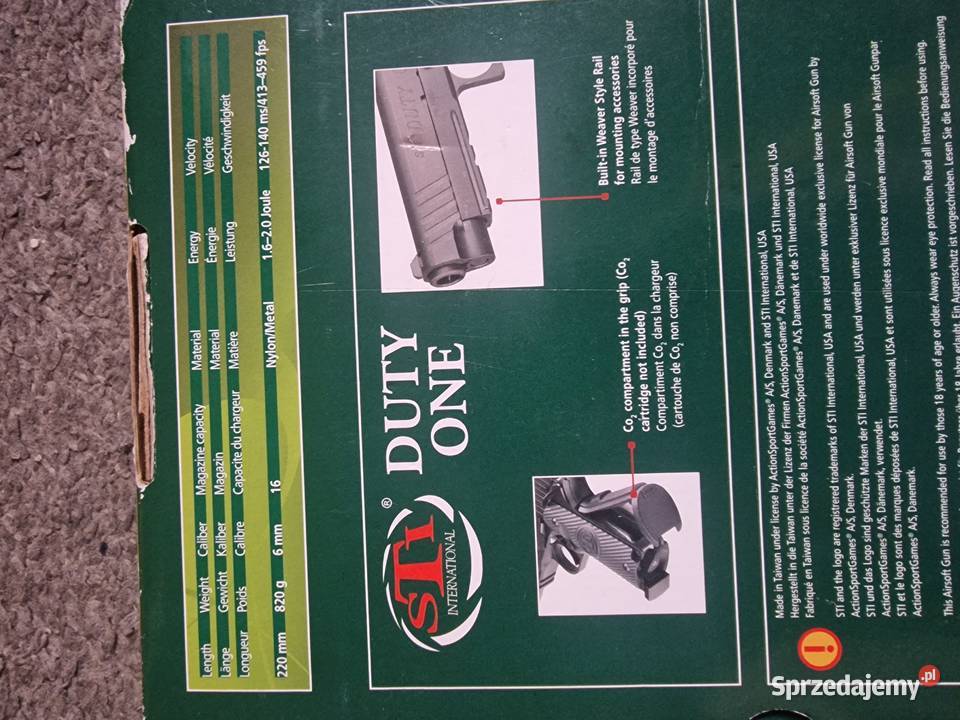 asg sti duty one Oleśnica sprzedam