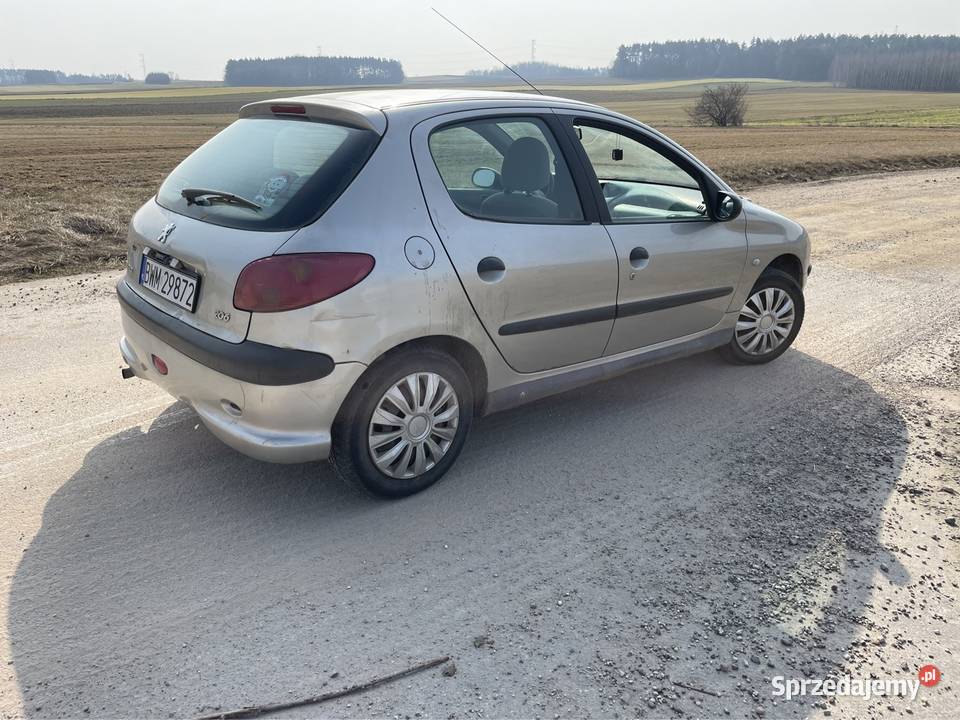 Peugeot 206 11 2003r Benzyna Wspomaganie Długie podlaskie Rutki-Kossaki