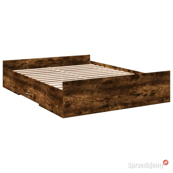 Rama łóżka z szufladami przydymiony dąb 150x200 Łóżka mazowieckie Warszawa