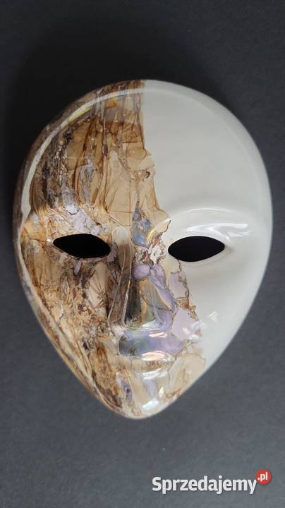 Obraz Maska maska ceramiczna malowana ręcznie Sierakowice