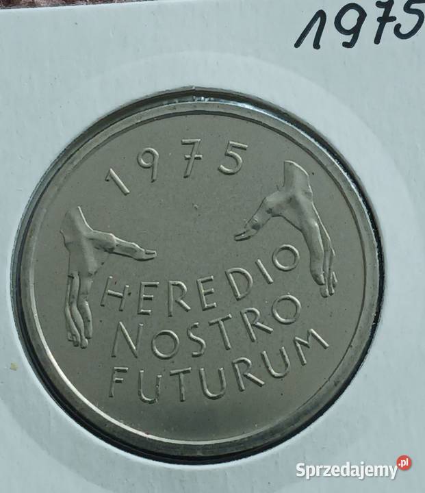 5 Franków Szwajcaria 1975 rEuropejski Ochrony Konin