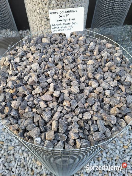 Grys szary dolomitowy 816 kamień ogrodowy mazowieckie Chynów