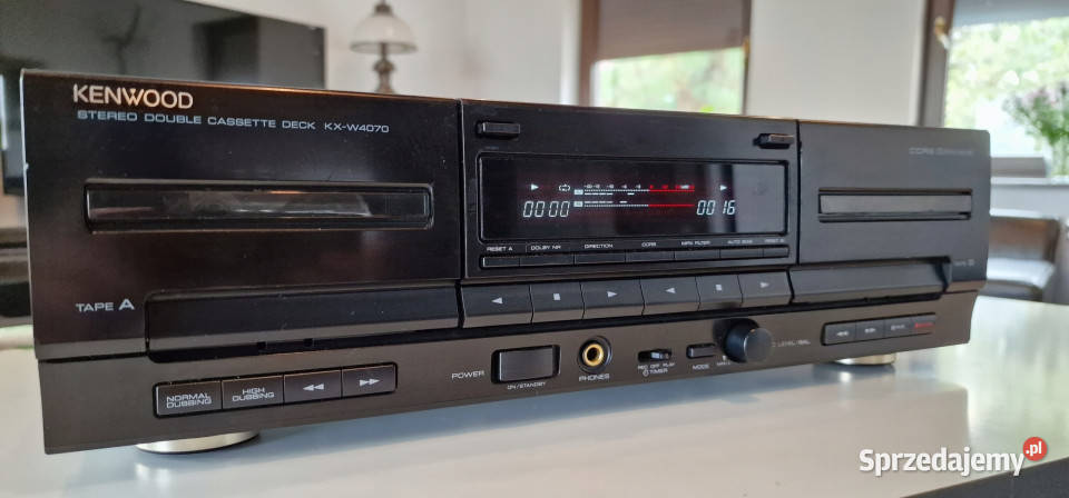 Kenwood magnetofon dwukasetowy KX W 4070 KXW4070 Międzychód