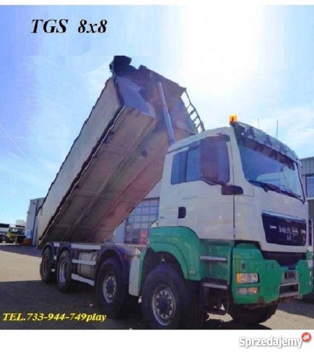 .MAN TGS wywrotka tylno zsypowa 8x8 Eur 5