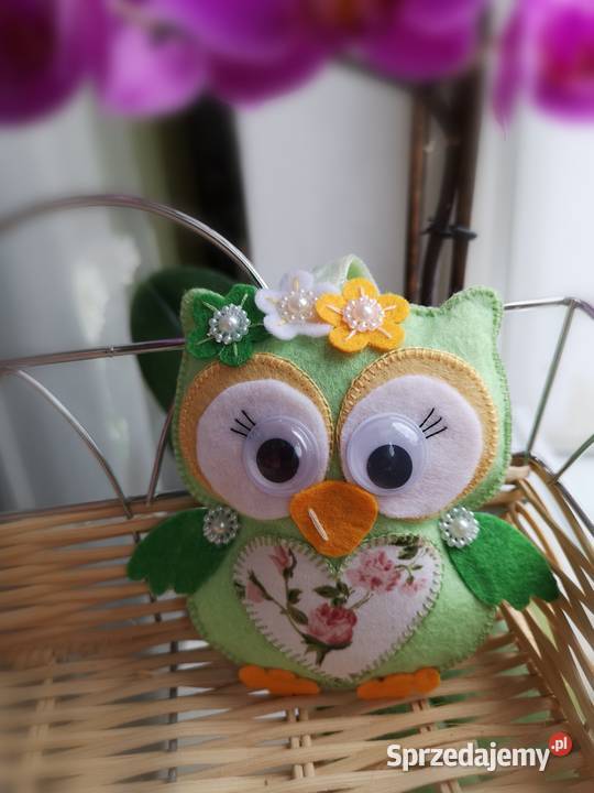 Sówkazawieszka Handmade z filcu mazowieckie Otrębusy