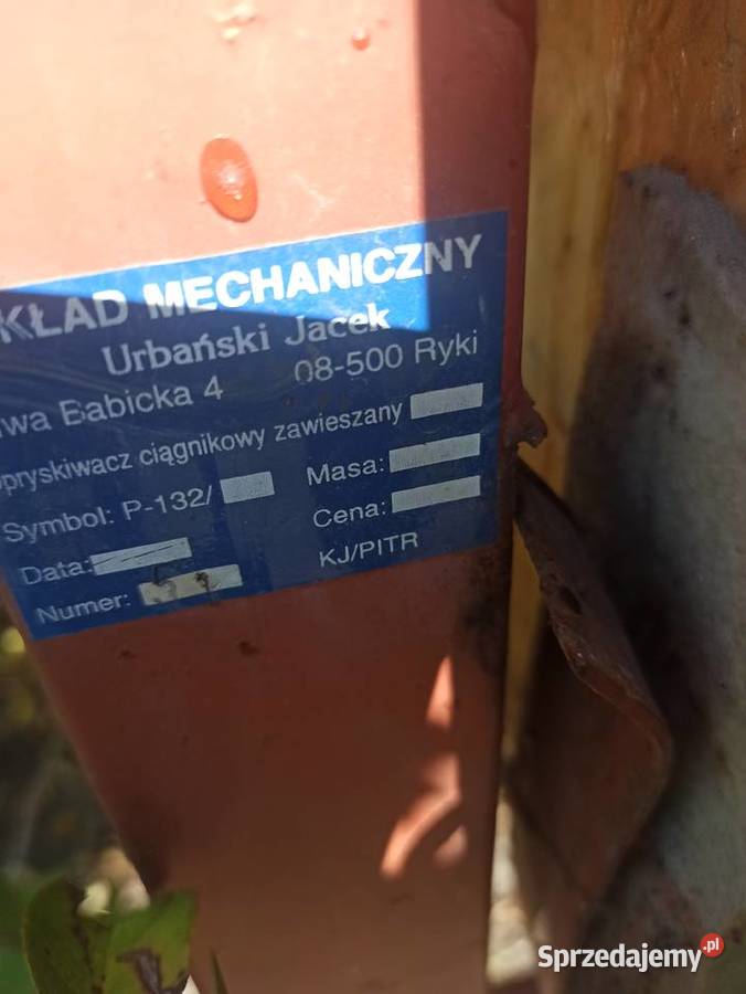 Opryskiwacz zawieszany 400l nieuszkodzony