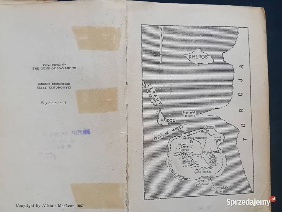 Alistair MacLean Działa Nawarony Iskry 1967 r Antykwariat Koźminek