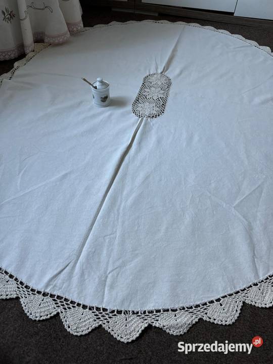 obrus owalny szydełkowy rękodzieło Zabrze sprzedam