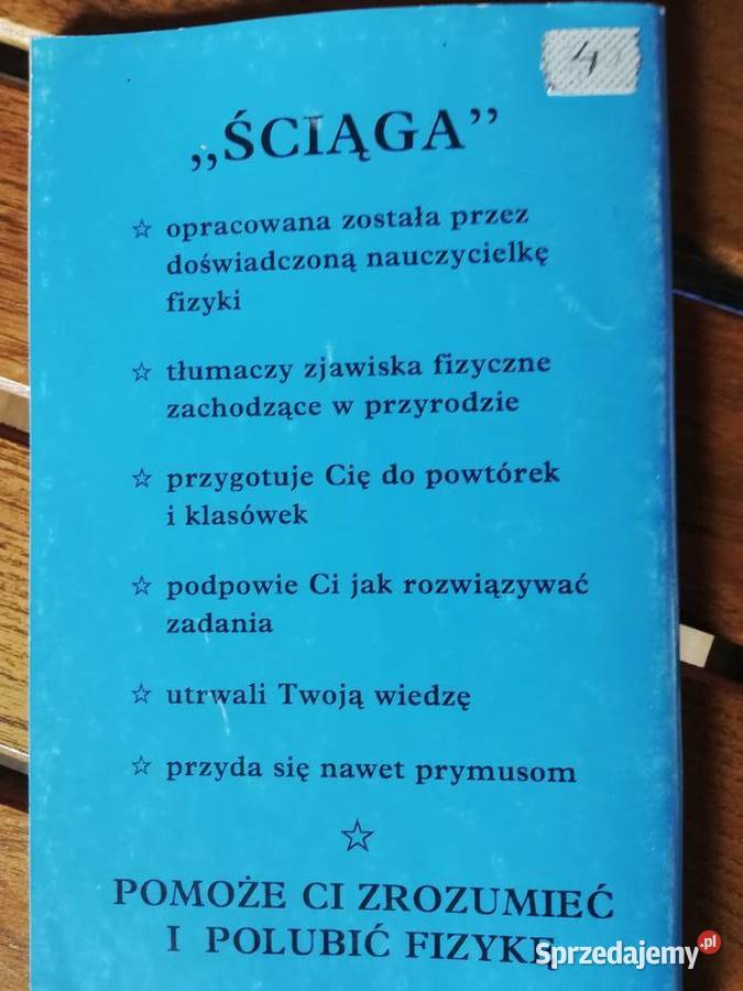 Ściąga Fizyka VII i VIII kl Krystyna Danilewicz kompendium, repetytorium, opracowanie małopolskie sprzedam