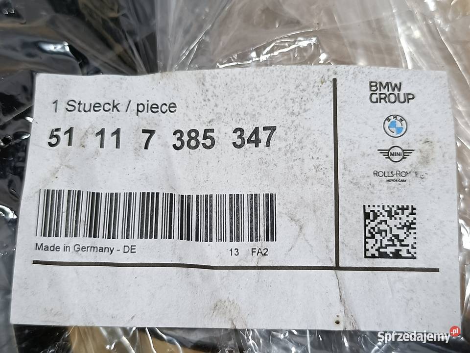 BMW 5 G30 G31 ŚLIZG MOCOWANIE ZDERZAKA GÓRNE Pleszew