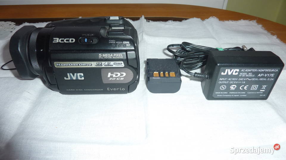 Kamera cyfrowa JVC GZ-MG505E 3CCD 5MegaPixel PL menu HDD 30GB.Stan b.dobry.