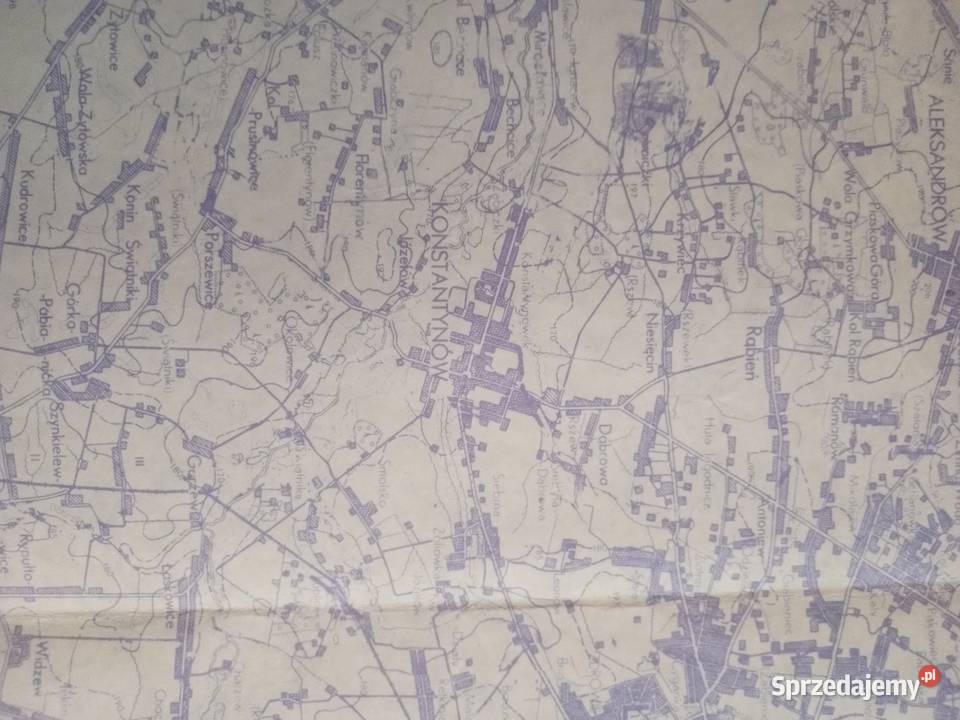 Zestaw map Bełchatów łódzkie Konstantynów Łódzki sprzedam