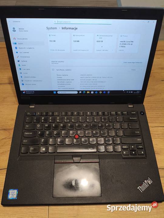 Lenovo ThinkPad L480 śląskie Czyżowice