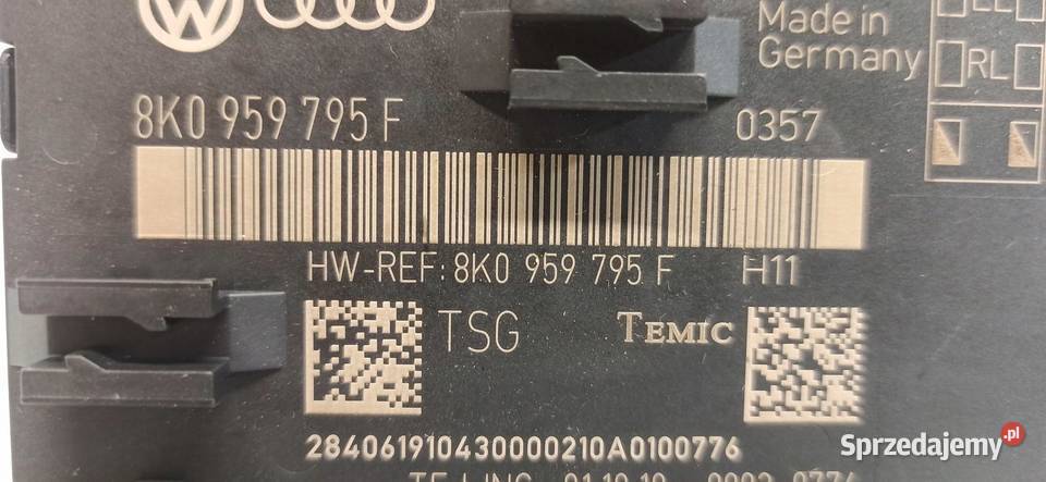 AUDI Q5 MODUŁ DRZWI 8K0959795F osobowe dolnośląskie