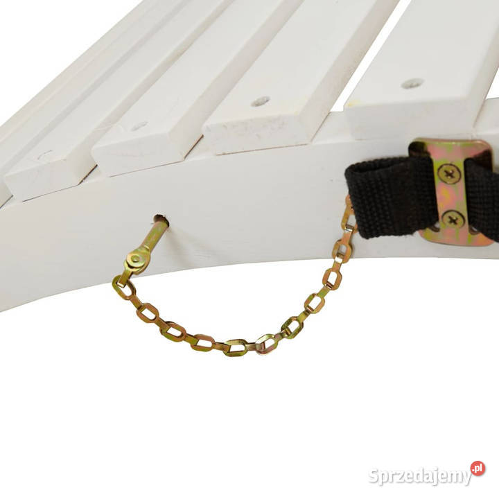 Leżaki 2 białe 184x55x64 lite drewno akacjowe Warszawa