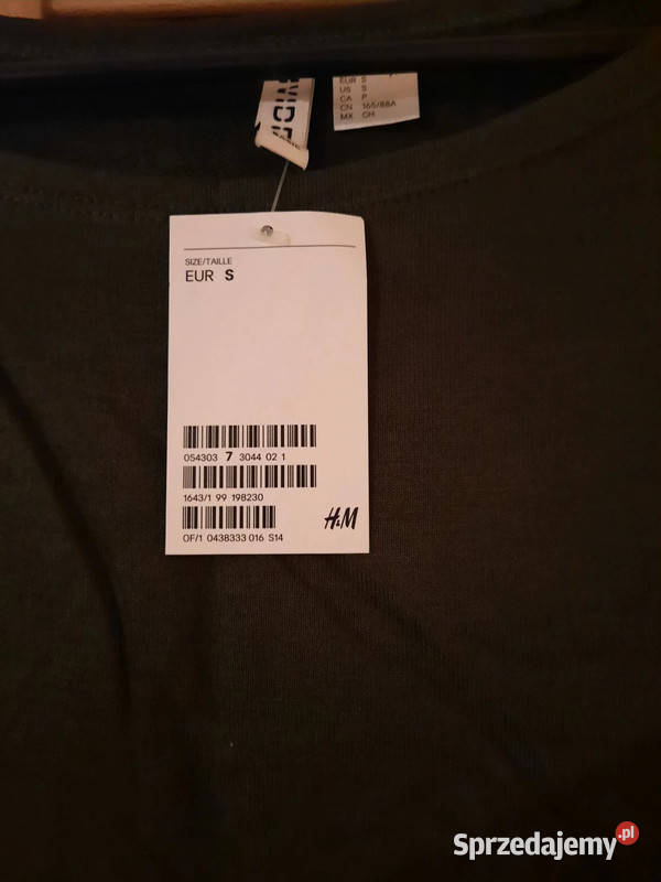 Cienka bluza khaki HM Warszawa