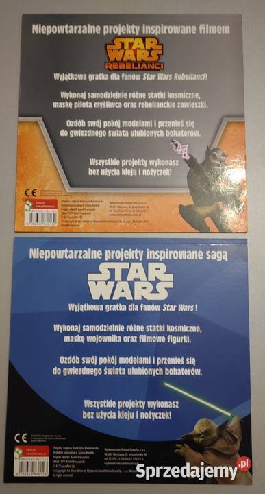 Zestaw 2x Star Wars wypychanki Modele i projekty Szczecin
