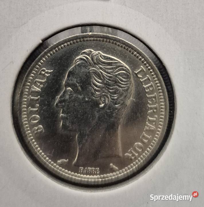 Moneta Wenezuela 1 Bolivar 1960SREBRO dolnośląskie Wałbrzych