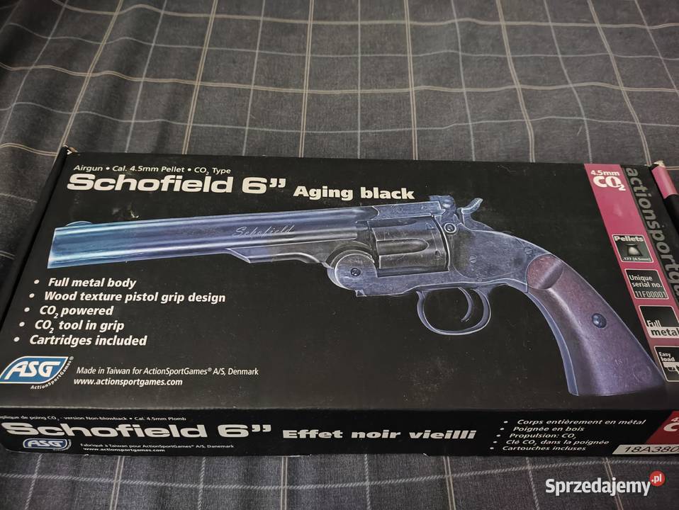 Wiatrówka rewolwer Schofield 6