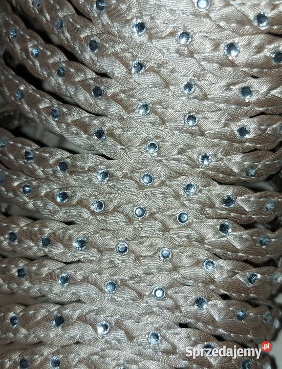 Atłasowe szpilki brązowy/beżowy Sandały i klapki Ostróda sprzedam