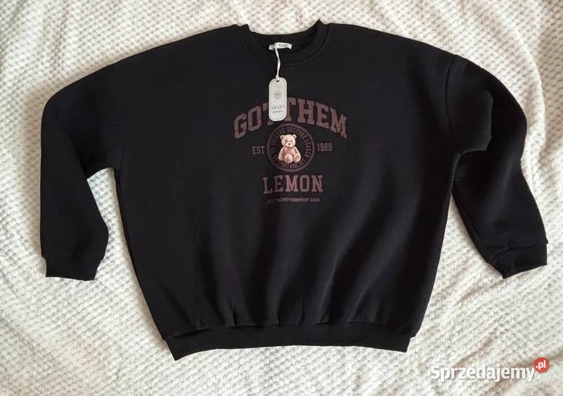 Bluza damska ocieplana oversize kolor czarny Szczecin sprzedam