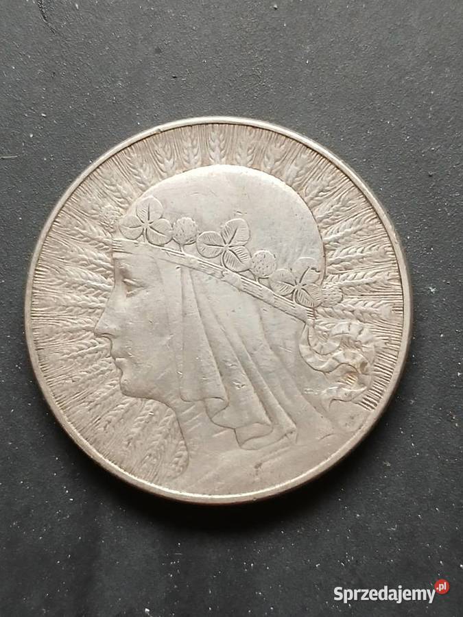 Polska 10 zl 1932 Głowa kobiety Poloonia Gorzkowice