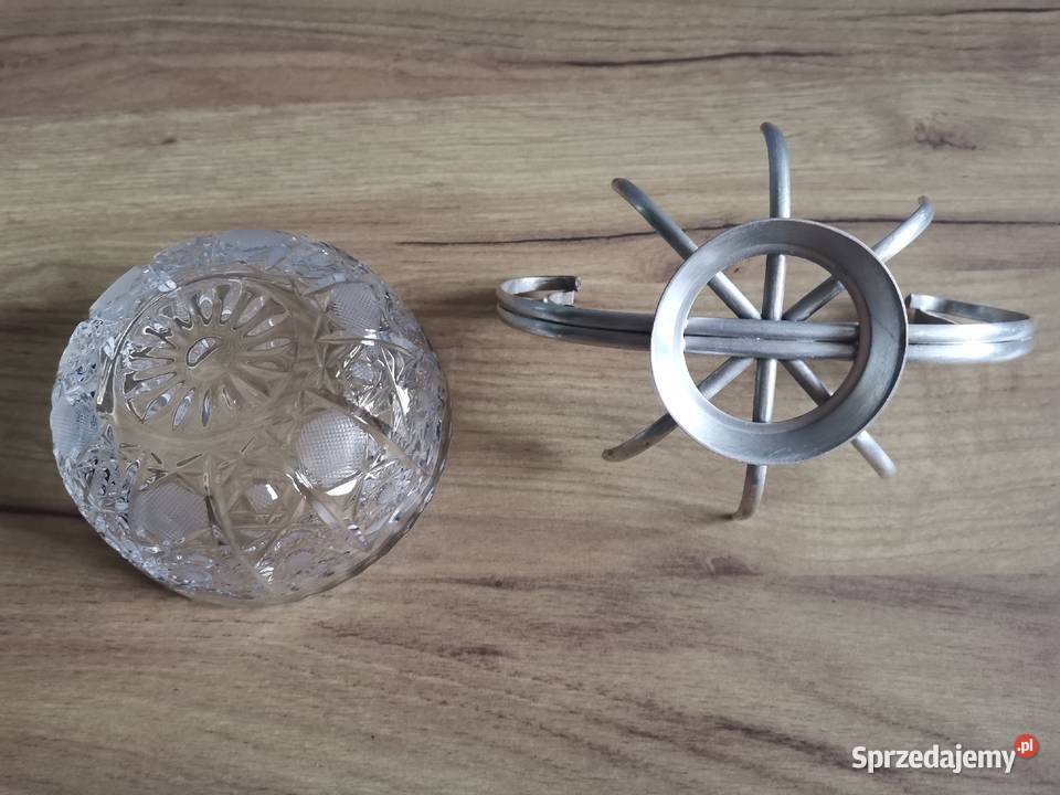 Stara posrebrzana cukierniczka kryształ plater Porcelana i szkło Katowice