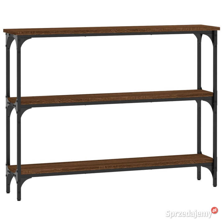 Stolik konsolowy brązowy dąb 100x225x75 WM834029 Warszawa sprzedam