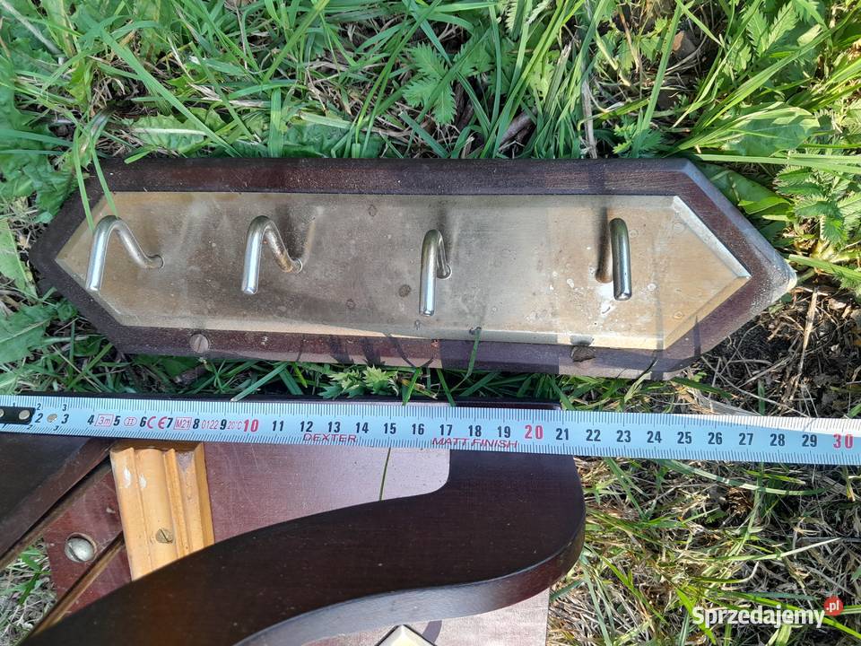 Stara półka i wieszak zabytek PRL retro vintage Antyki, Sztuka, Kolekcje