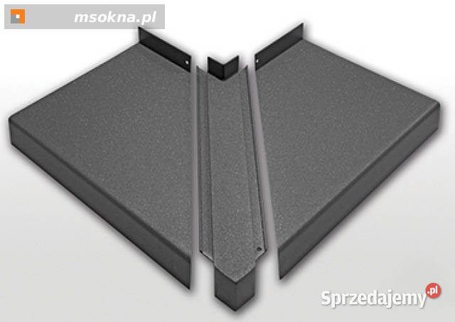 Parapety zewnętrzne aluminium anodowane ALURON Parapety