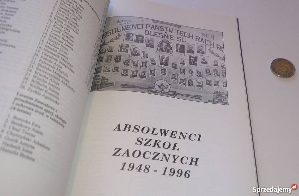 19461996 Z 50 letniej historii szkoły rolniczej Antykwariat śląskie Rogoźnik sprzedam