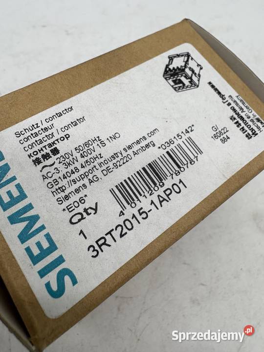 Siemens 3RT20151AP01 Stycznik 3kW Biznes i Przemysł Warszawa