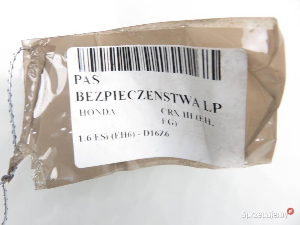 PAS LEWY PRZEDNI HONDA CRX III EH EG TKA73EJ249 Pasy bezpieczeństwa