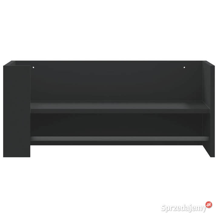 Półka ścienna czarna 705x35x305 materiał Warszawa sprzedam