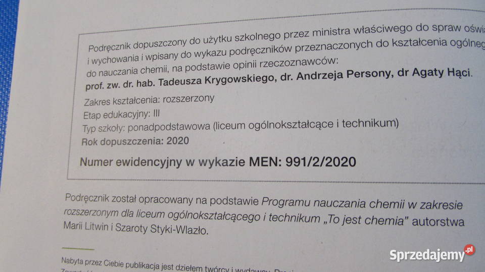 Podręcznik To jest chemia 2 zakres rozszerzony