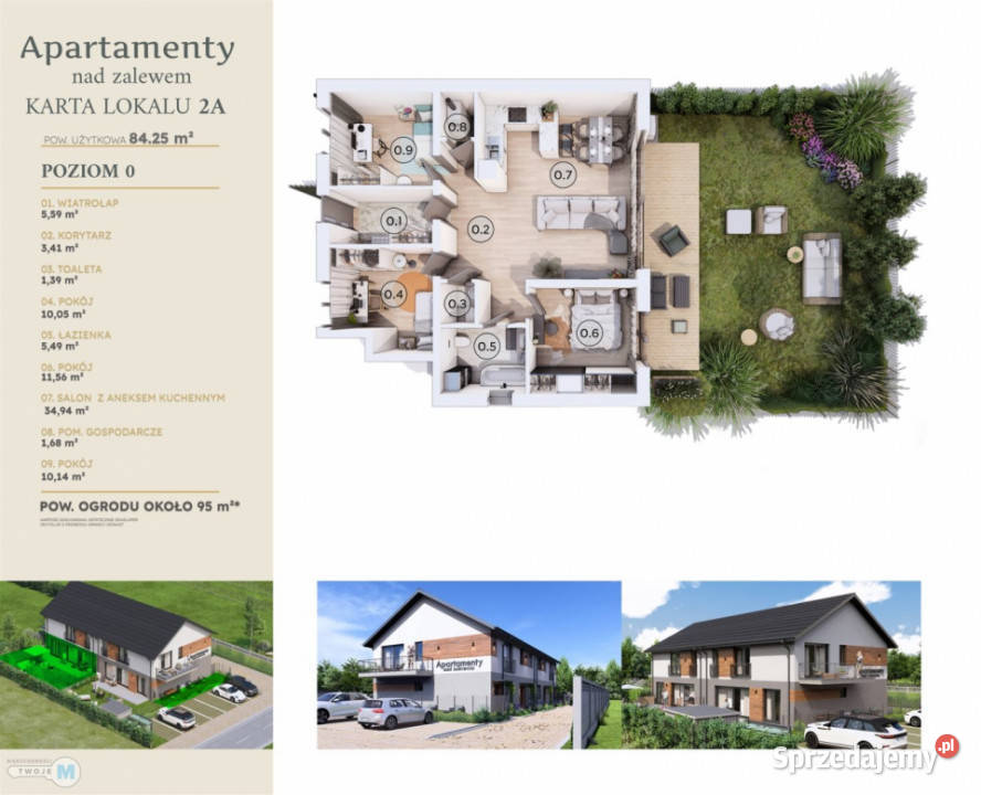 Mieszkanie Wola Kopcowa 8425m2 4pok