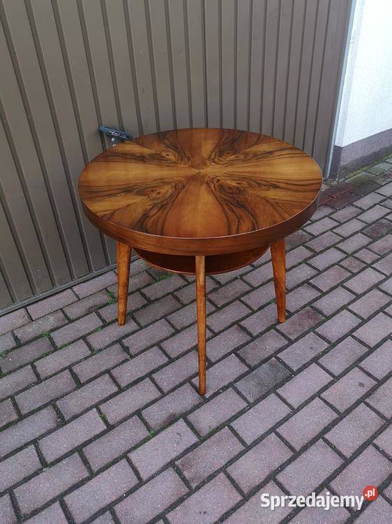 Stolik kawowy Okrągły Halabala Pająk ARTDECO