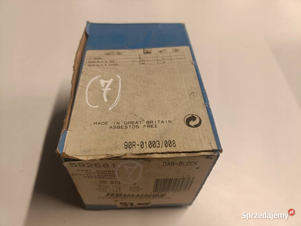 Citroen Xantia PRZEDNIE KLOCKI HAMULCOWE przód sprzedam