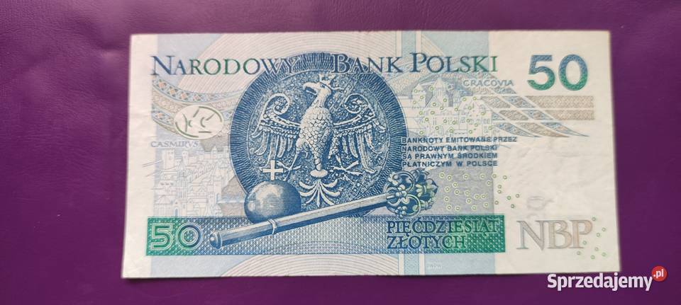 Kolekcja Banknot 50 2017 Ciekawy numer 6óstki Pruszków sprzedam