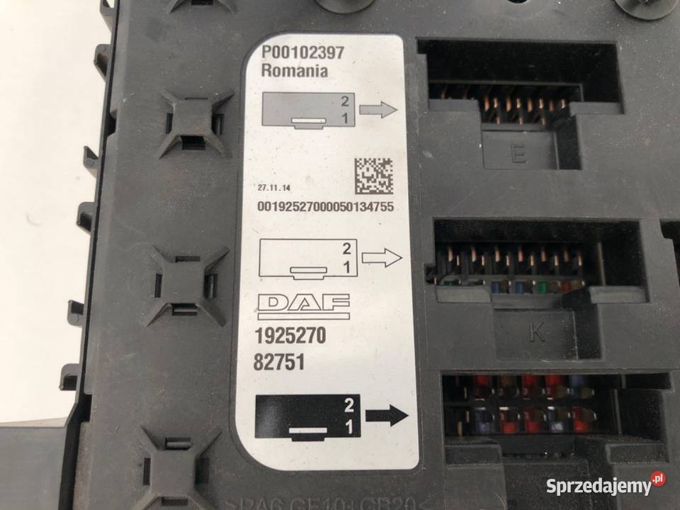 SKRZYNKA BEZPIECZNIKÓW DAF N 1925270 Inny MODUŁ ciężarowe Układ elektryczny, zapłon